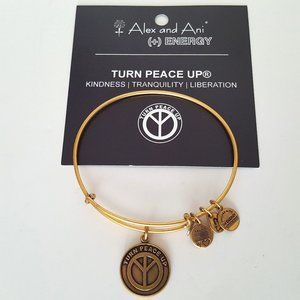 Alex and Ani Bracelet Turn Peace Up (+) Energy **As Is**